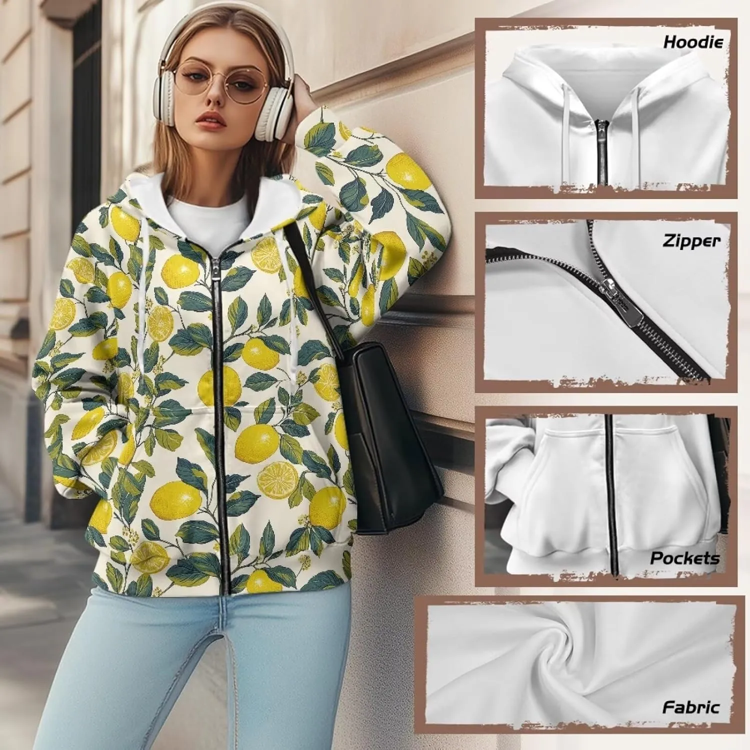 Women's Zip Up Hoodies Casual Long Sleeve Track Jackets With Pockets Fall Outfits Sweaters Fashion Jackets